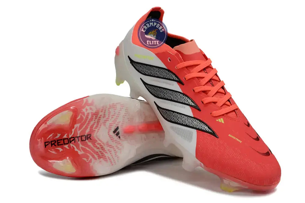 Image of PREDATOR 26 ELITE LACETS FG BORN FOR GOALS - LUCID RED/NOIR/BLANC