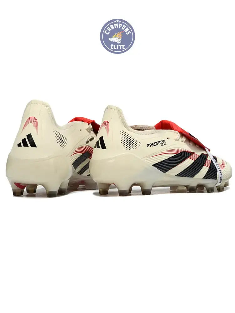 Predator Elite Fold-over Tongue AG Champagne - Blanc/Noir/Pure Ruby