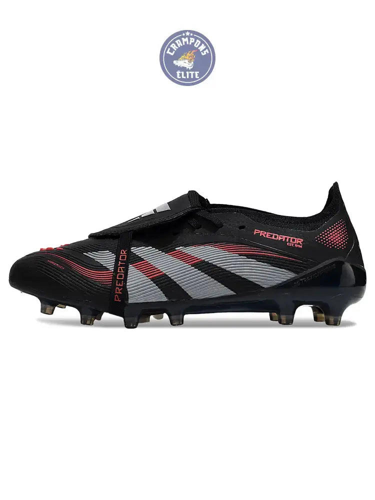 Image of Predator Elite Fold-over Tongue AG Stealth Victory - Noir/Gris/Lucid Red