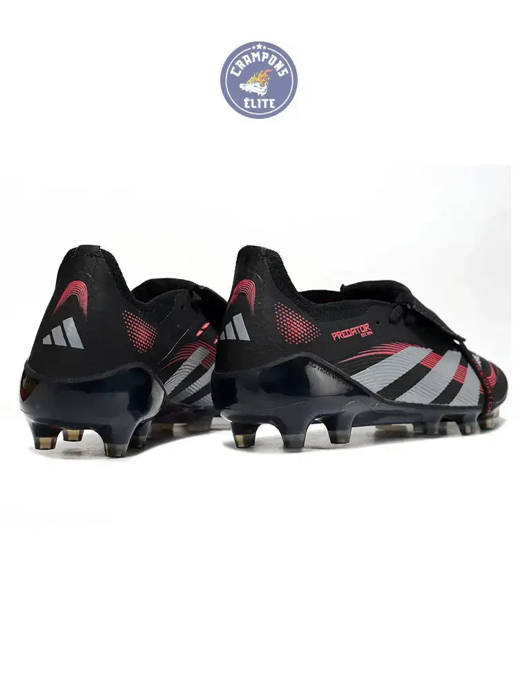 Predator Elite Fold-over Tongue AG Stealth Victory - Noir/Gris/Lucid Red