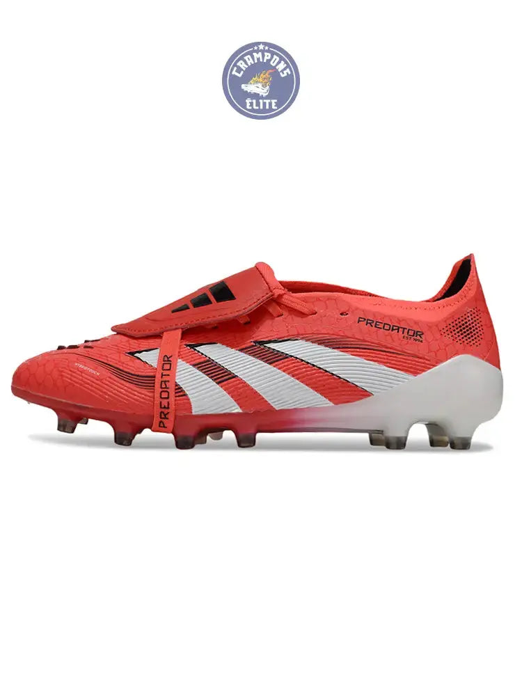 Image of Predator Pro Fold-over Tongue AG Pure Victory - Lucid Red/Blanc/Noir