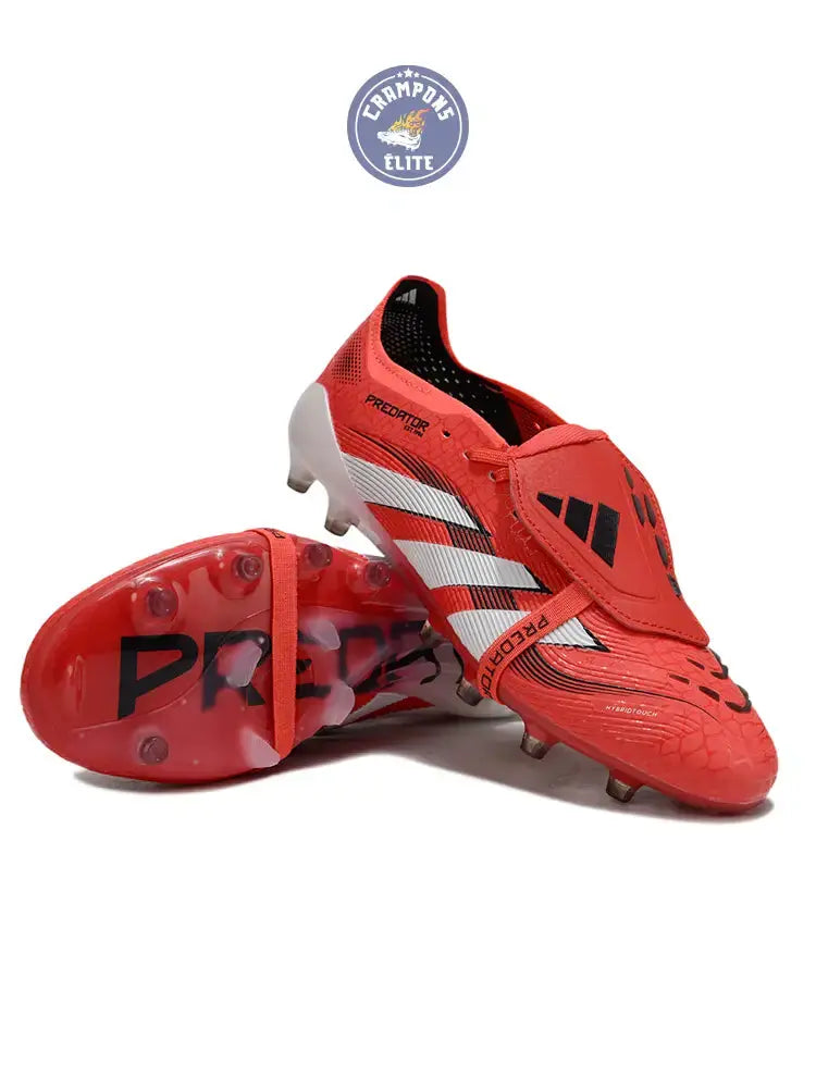 Image of Predator Pro Fold-over Tongue AG Pure Victory - Lucid Red/Blanc/Noir