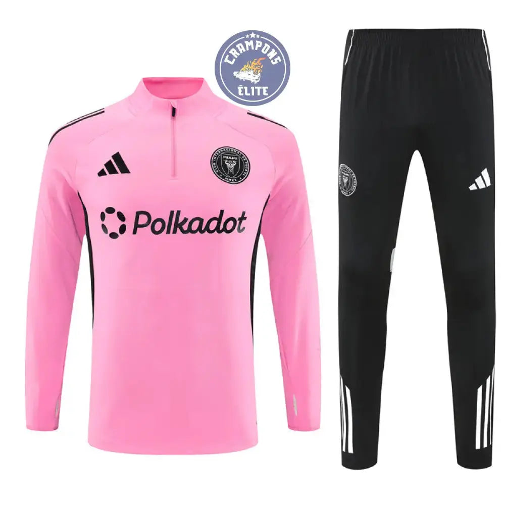 Survêtement d’entraînement demi-zip - Inter Miami 2025/2026 - Rose/Noir/Blanc