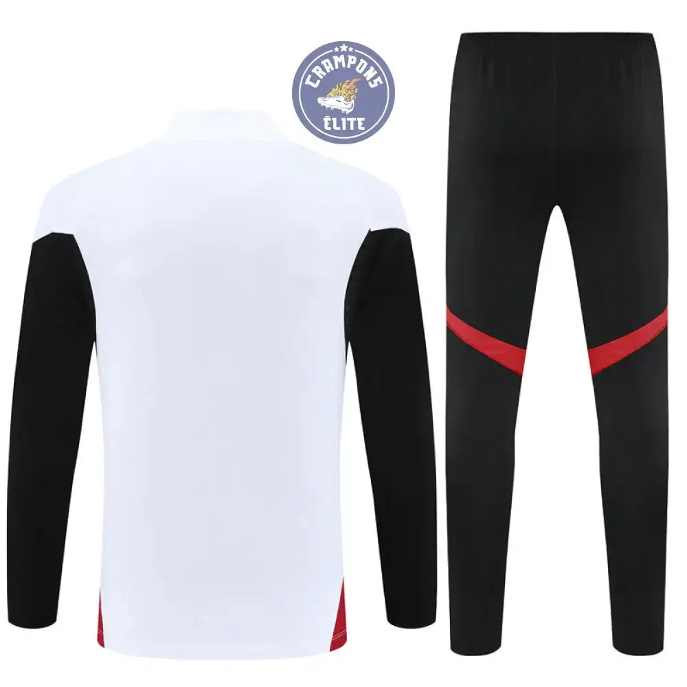 Survêtement d’entraînement demi-zip - Manchester United 2025/2026 - Blanc/Noir/Rouge