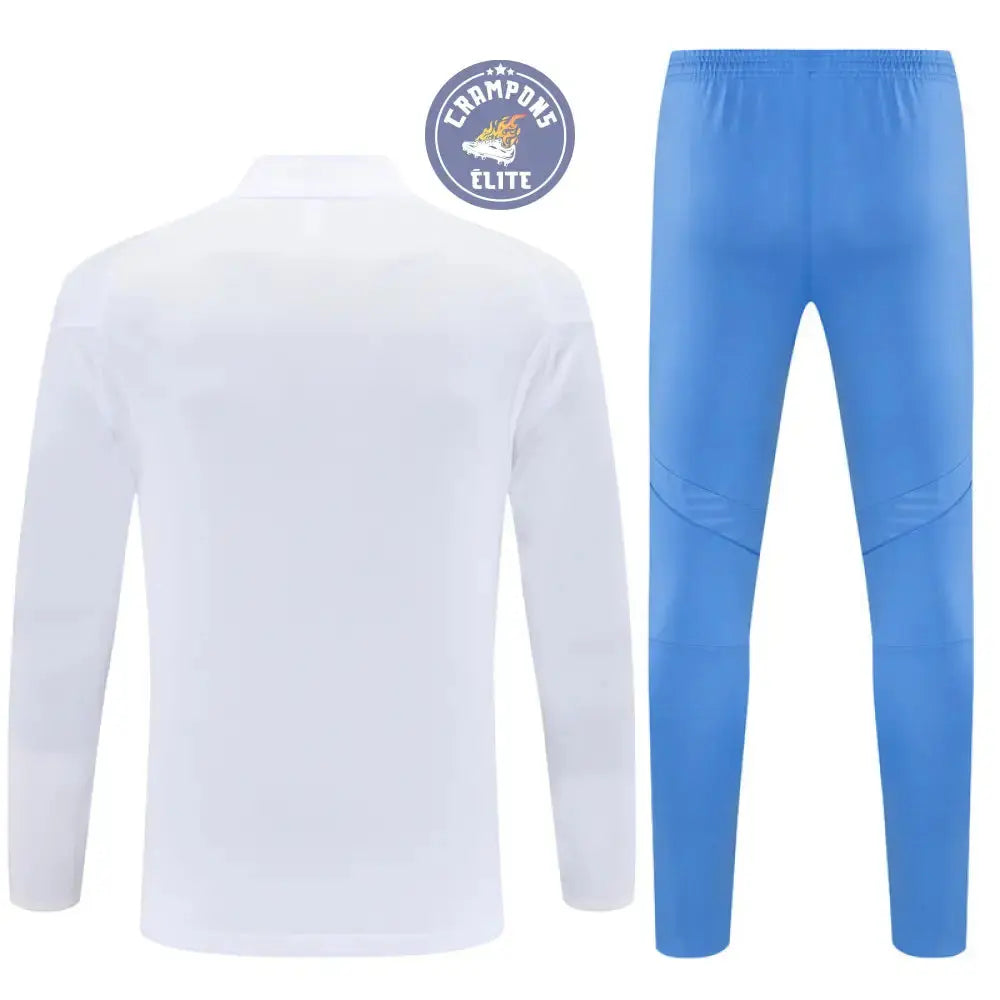 Survêtement d’entraînement demi-zip - Real Madrid 2025/2026 - Blanc/Bleu Ciel